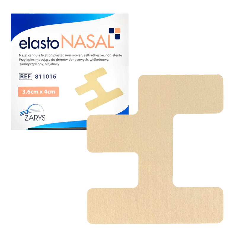 ElastoNASAL plaster do mocowania dren&oacute;w donosowych dla noworodk&oacute;w 3,6cm x 4cm 50 szt