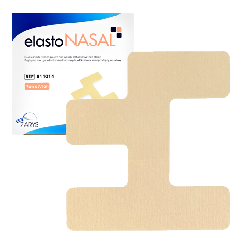 ElastoNASAL plaster do mocowania dren&oacute;w donosowych dla dorosłych 7cm x 7,1cm 50 szt