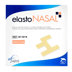 ElastoNASAL plaster do mocowania dren&oacute;w donosowych dla dorosłych 7cm x 7,1cm 50 szt