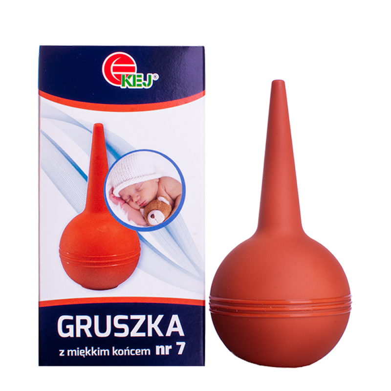 Gruszka do nosa dla dzieci z miękką końcówką nr 7 60ml 1szt