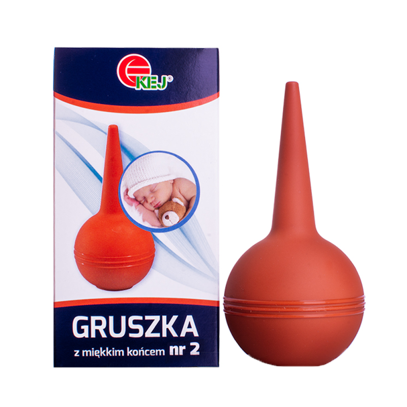 Gruszka do nosa dla noworodków z miękką końcówką nr 2 24ml 1szt