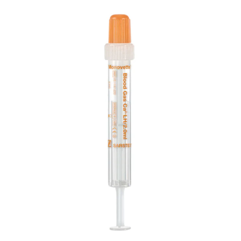 Probówko-strzykawka Sarstedt Blood Gas Monovette® 2 ml z heparyną litową do gazometrii 100szt