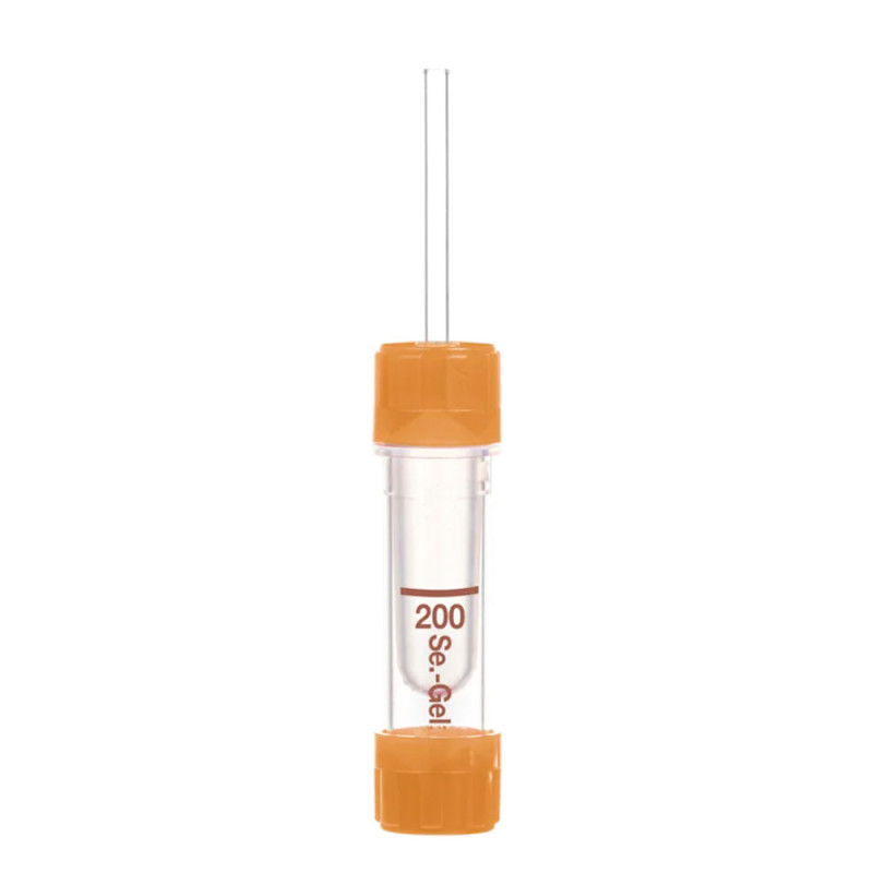 Probówka kapilarna Sarstedt Microvette® 200 Serum Gel CAT 200 µl – z aktywatorem, żelem separującym i kapilarą brązowa 100szt