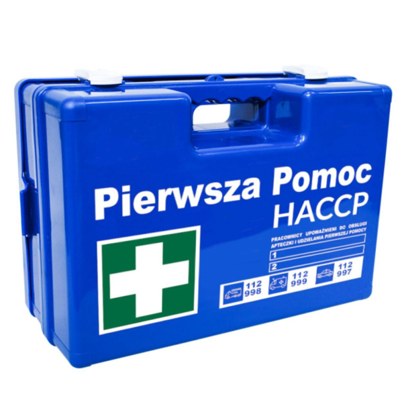 Apteczka HACCP pierwszej pomocy dla gastronomii i przemysłu spożywczego z wyposażeniem 1szt
