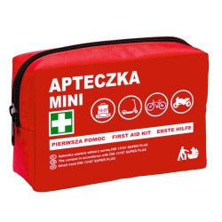 Apteczka motocyklowa turystyczna mini DIN 13167 w nylonie z wyposażeniem pierwszej pomocy 1szt