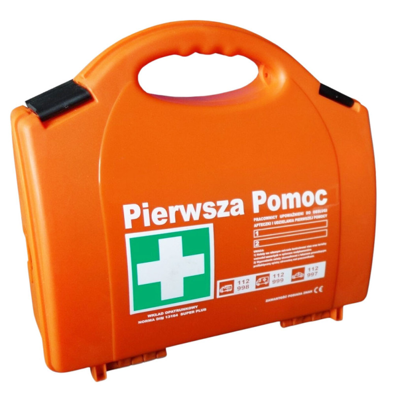 Apteczka pierwszej pomocy P-10 DIN 13164 PLUS w walizce z wyposażeniem BHP 1szt