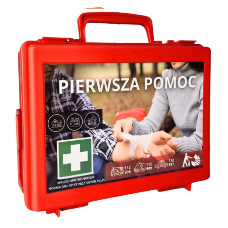 Apteczka przemysłowa DIN 13157 PLUS z wyposażeniem AZP 8 1szt