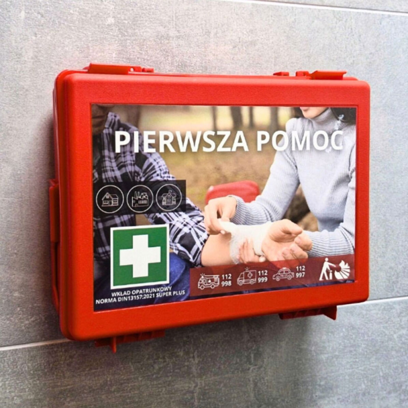 Apteczka przemysłowa DIN 13157 PLUS z wyposażeniem AZP 8 1szt
