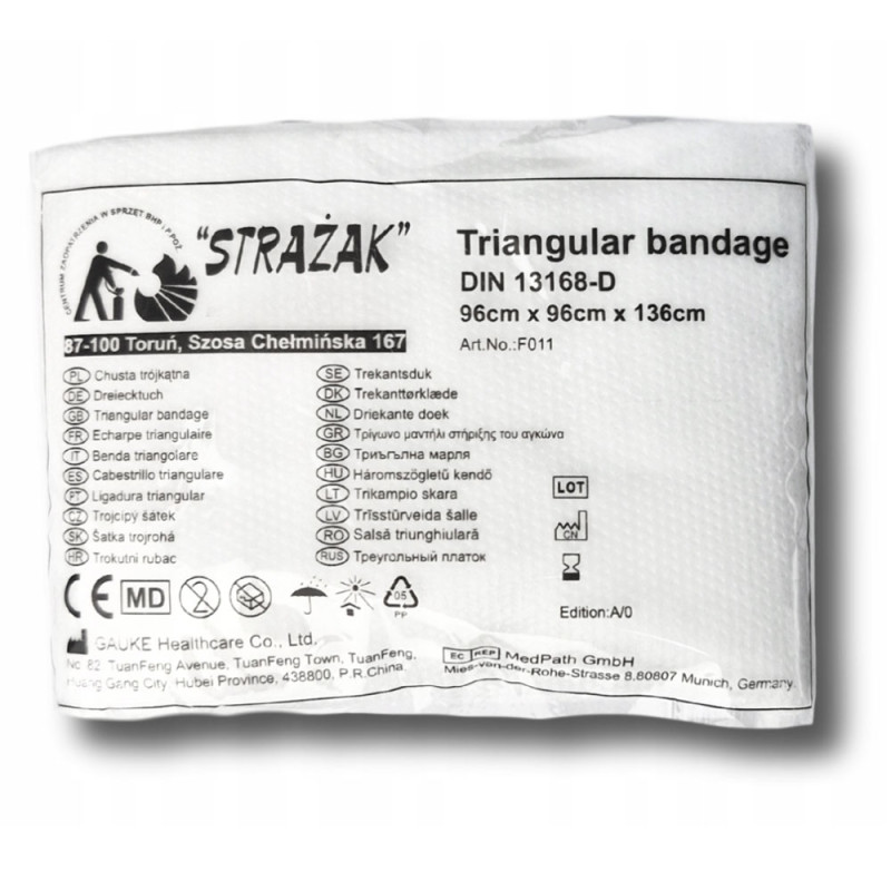 Chusta tr&oacute;jkątna ratownicza temblak do unieruchomienia kończyny 1szt