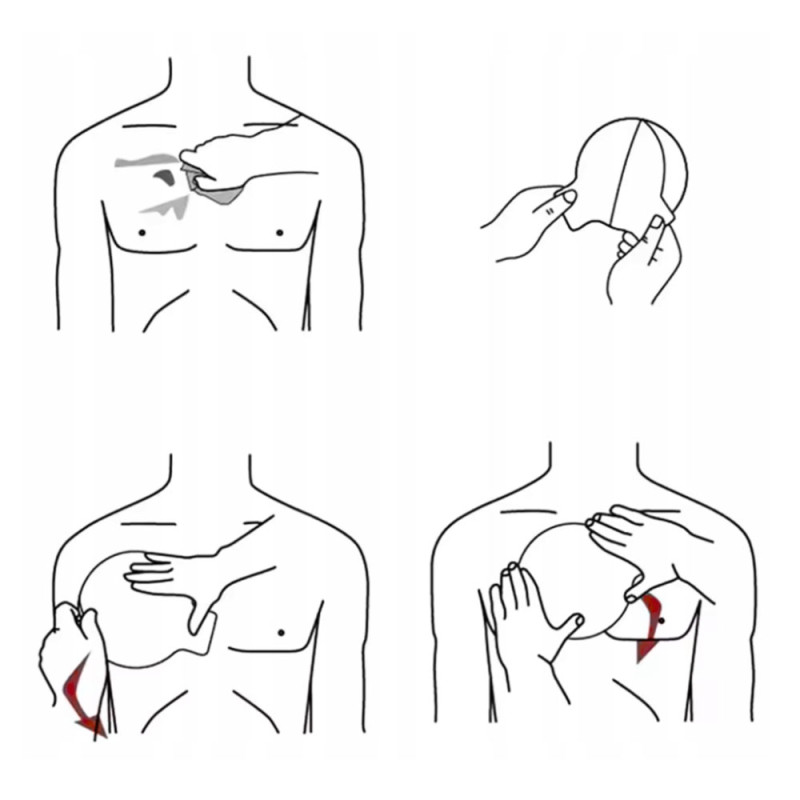 Opatrunek wentylowy okluzyjny ACS Chest Seal na rany klatki piersiowej1szt