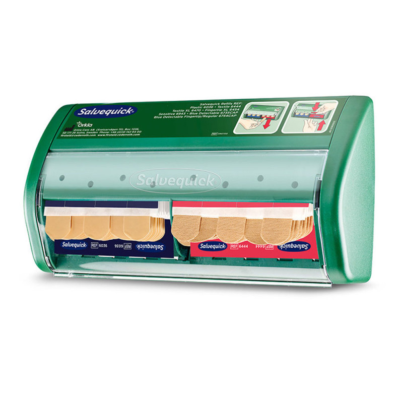 Automat na plastry wykrywalne Cederroth Salvequick Dispenser + plastry 2x 35szt