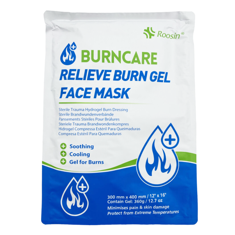 Sterylny opatrunek hydrożelowy Burn Gel na twarz  30 x 40 cm BurnCare - maska na oparzenia 1szt
