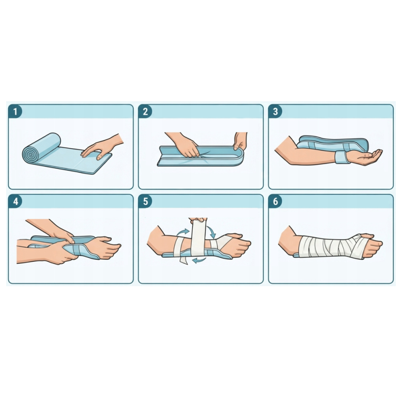 Szyna usztywniająca Splint na złamania zwichnięcia 100x11cm 1szt
