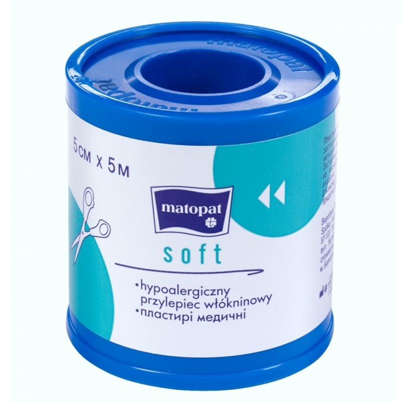 Przylepiec włókninowy Soft na szpulce 5cm x 5m 1szt