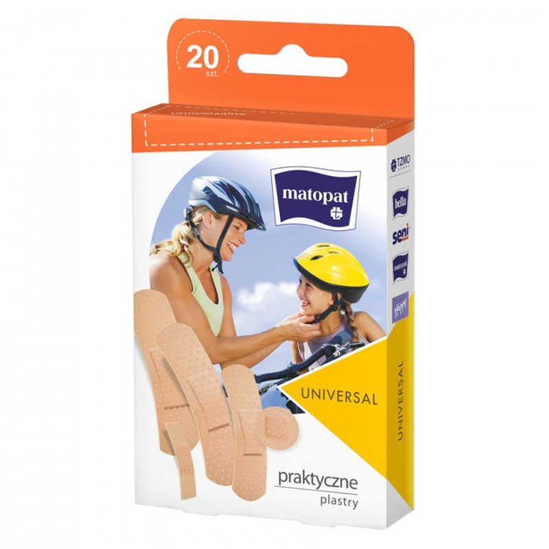 Plastry z opatrunkiem Universal uniwersalne 20szt