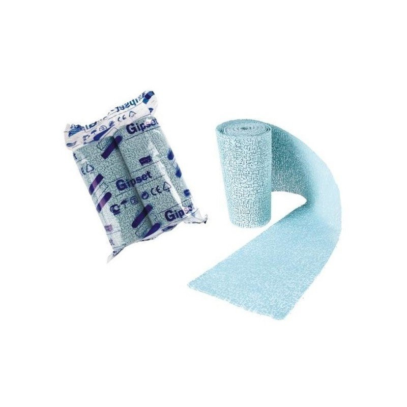 Gipset opaska gipsowa szybkowiążąca 3-3,5 min niebieska 12cm x 3m 2szt