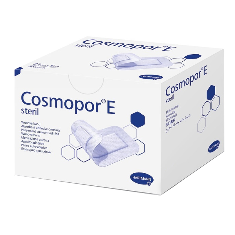 Plaster opatrunkowy Cosmopor E steril 35cm x 10 cm jałowy opatrunek pooperacyjny 25szt