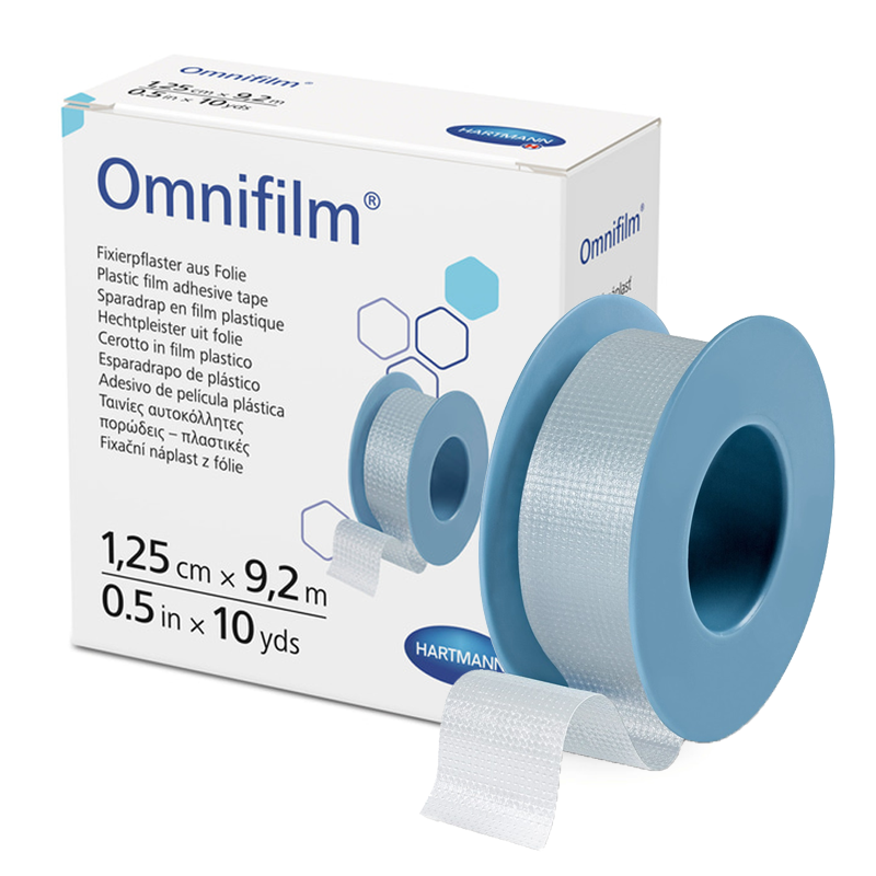Przylepiec z folii Omnifilm 1,25cm x 9,2m hipoalergiczny 1 rolka