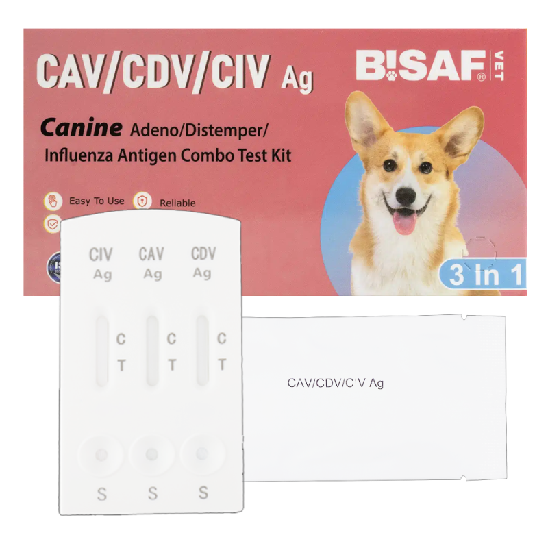 Test COMBO 3w1 na nos&oacute;wkę adenowirusa i grypę u psa CAV/CDV/CIV 1 szt