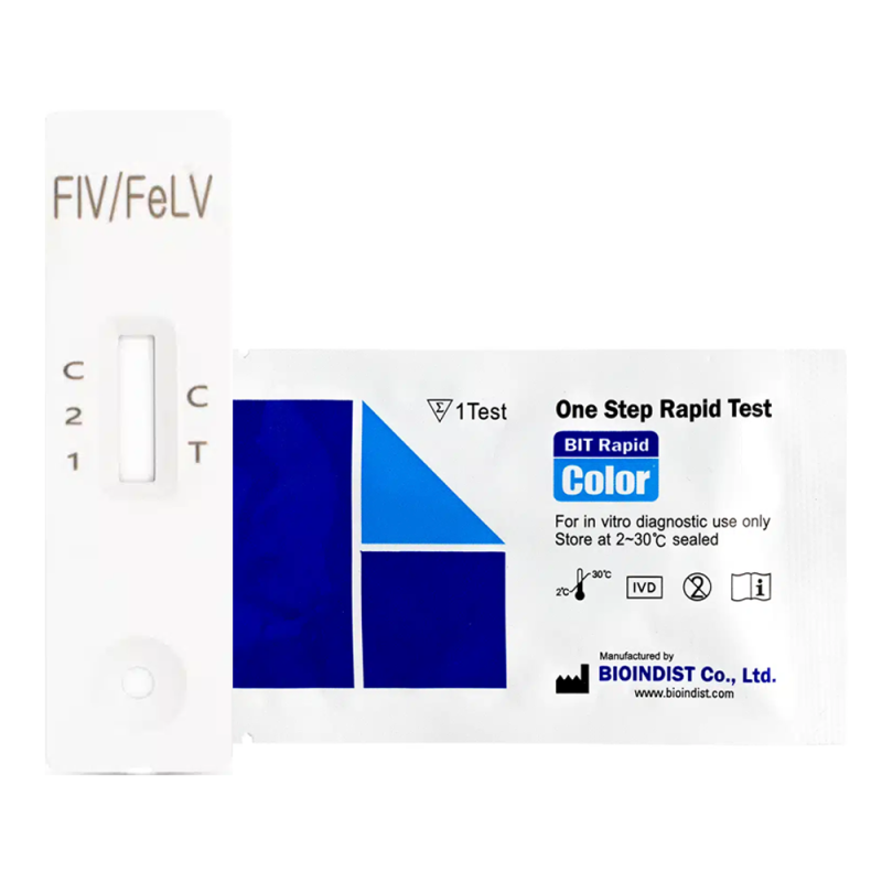 Test FIV FeLV dla kota COMBO 2w1 białaczka i niedob&oacute;r odporności 10 szt