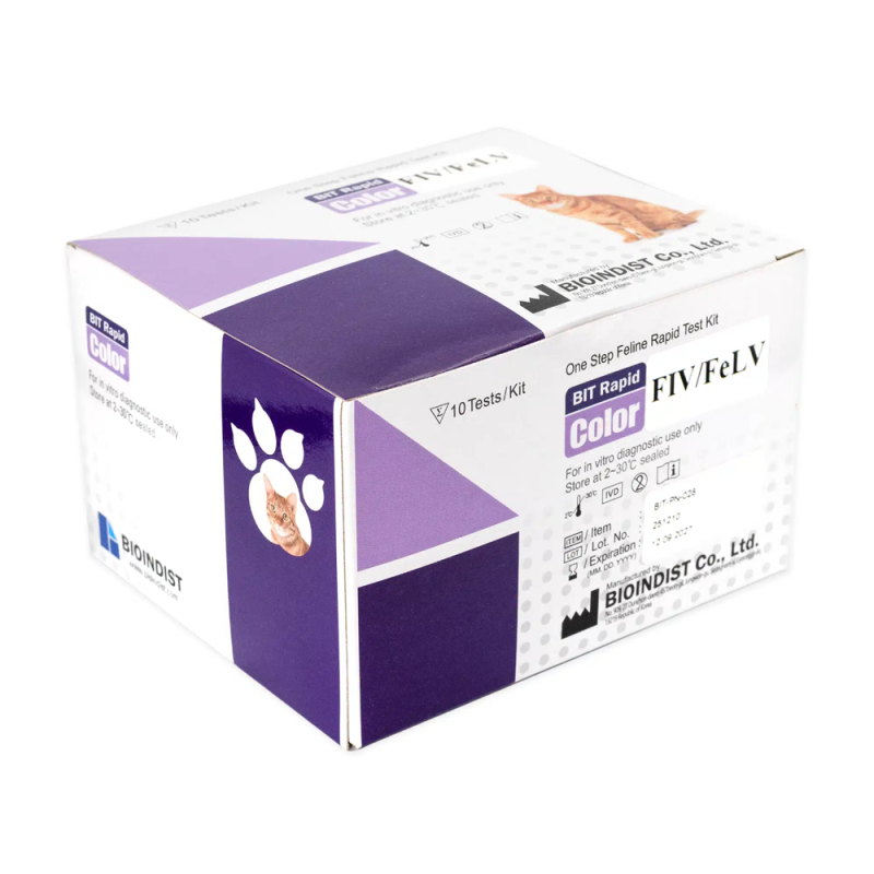 Test FIV FeLV dla kota COMBO 2w1 białaczka i niedob&oacute;r odporności 10 szt