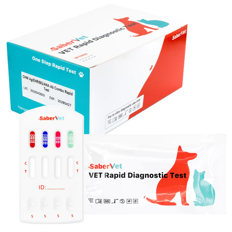 Test na babeszjozę erlichiozę anaplazmozę i dirofilariozę u psa COMBO 4w1 10 szt