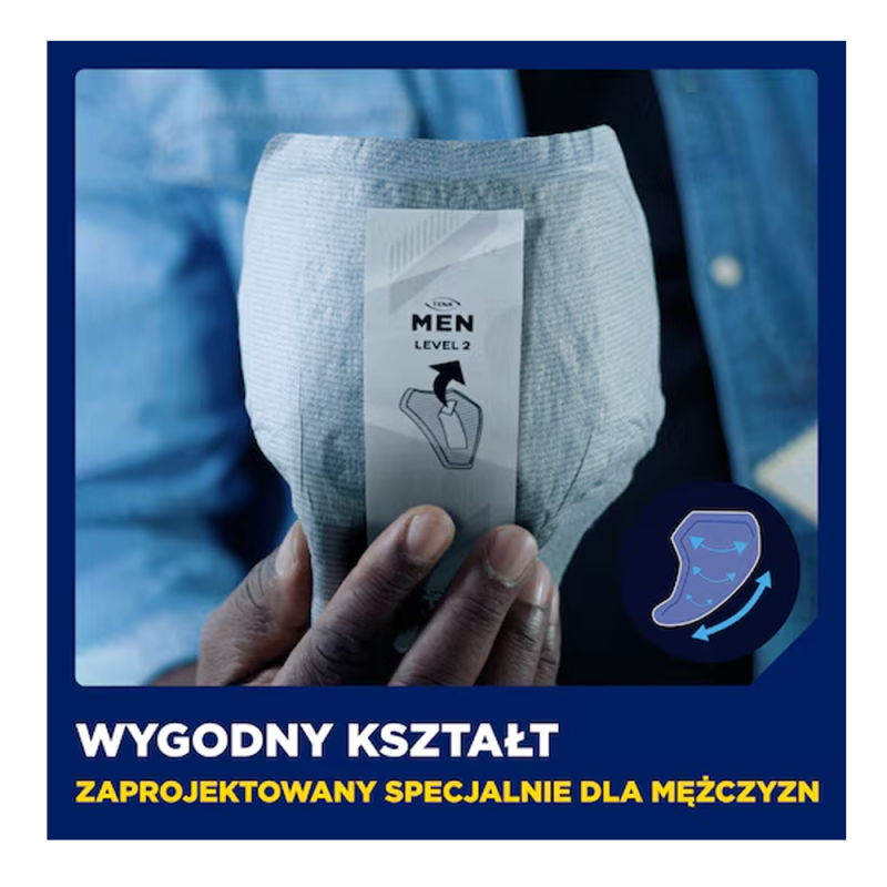 Wkładki na nietrzymanie moczu dla mężczyzn TENA Men Active Fit Level 2 Medium 20 szt