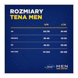 Bielizna chłonna dla mężczyzn TENA Men Pants Plus Blue M 9 szt x 4op