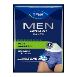 Bielizna chłonna dla mężczyzn TENA Men Pants Plus Blue M 30 szt x 2op