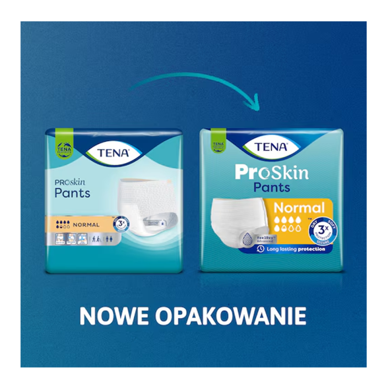 Majtki chłonne TENA Pants ProSkin Normal L 10 szt x 4op