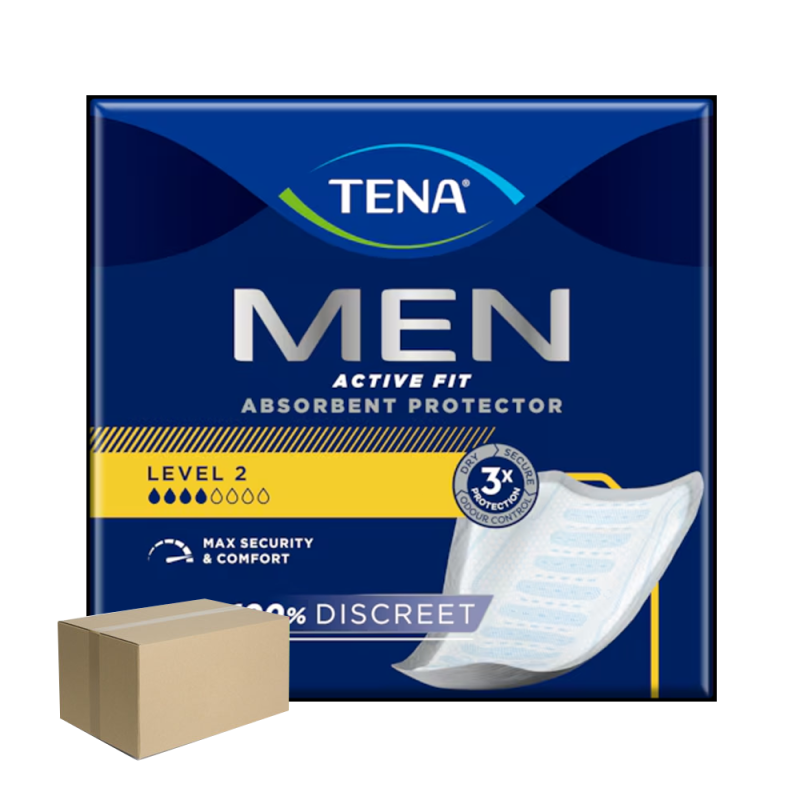 Wkładki na nietrzymanie moczu dla mężczyzn TENA Men Active Fit Level 2 Medium 20 szt x 6op