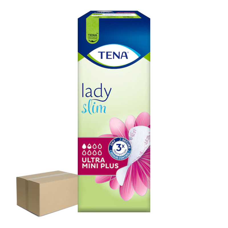 Wkładki urologiczne Tena Lady Slim Ultra Mini na nietrzymanie moczu dla kobiet 14 szt x 21op