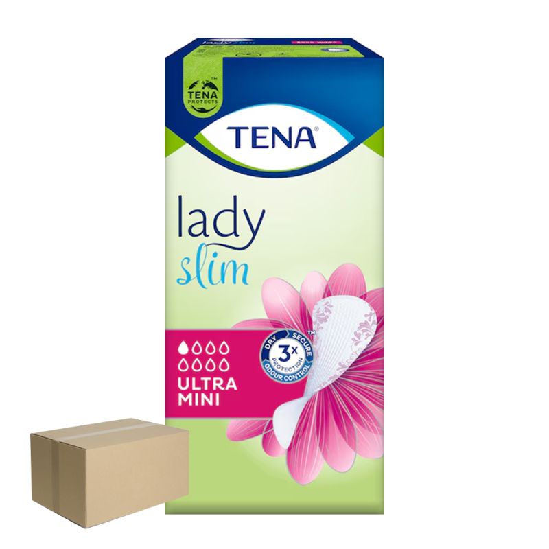 Wkładki urologiczne Tena Lady Slim Ultra Mini na nietrzymanie moczu dla kobiet 28 szt x 10op