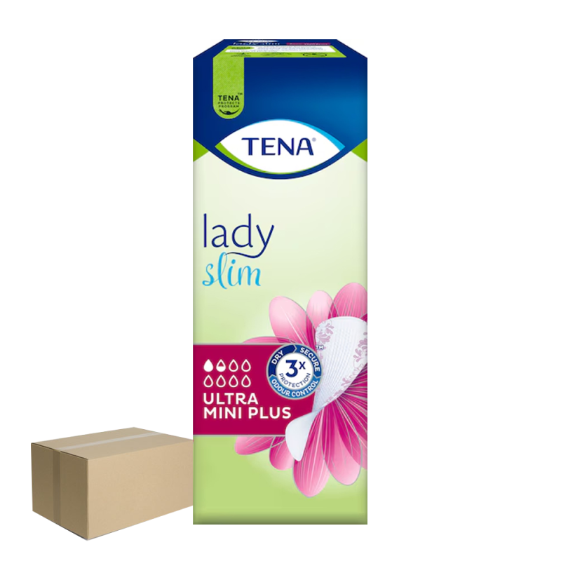 Wkładki urologiczne Tena Lady Slim Ultra Mini Plus na nietrzymanie moczu dla kobiet 24 szt x 6op