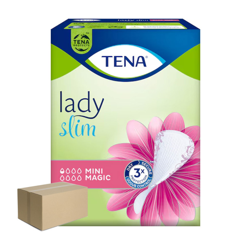 Wkładki urologiczne Tena Lady Slim Mini Magic na nietrzymanie moczu dla kobiet 34 szt x 6op