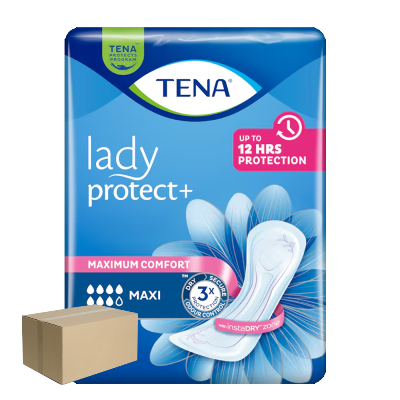 Podpaski Tena Lady Maxi Protect+ dla kobiet 12 szt x 12op