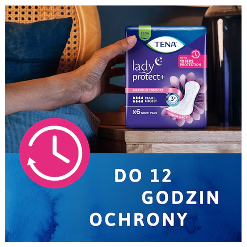Podpaski na noc Tena Lady Maxi Night dla kobiet 6 szt x 8op
