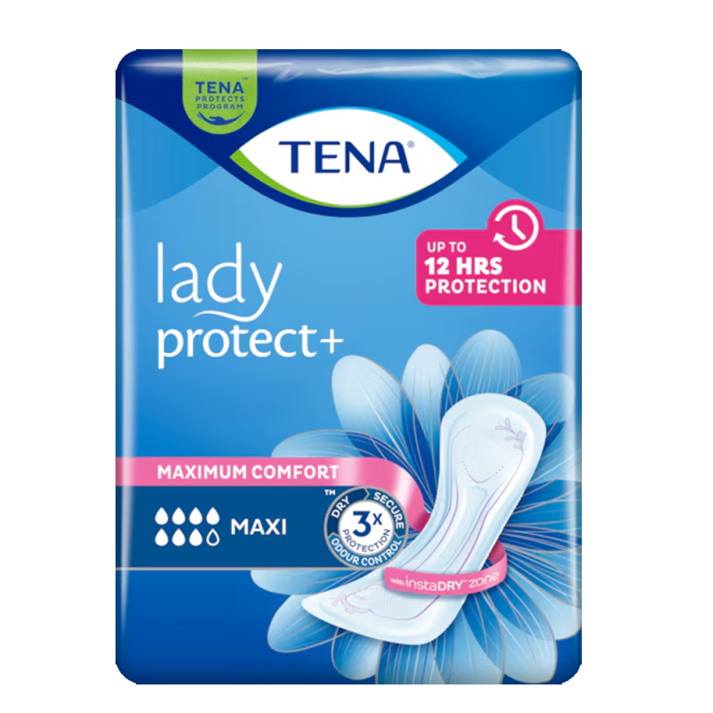 Podpaski Tena Lady Maxi Protect+ dla kobiet 12 szt x 12op