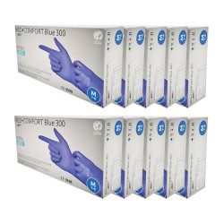 Rękawiczki nitrylowe M niebieskie Ampri Blue 300 100sztuk karton 10op