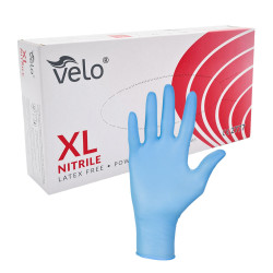 Rękawiczki nitrylowe XL niebieskie...