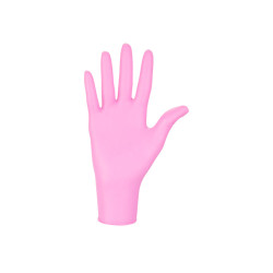 Rękawiczki nitrylowe L r&oacute;żowe Mercator Nitrylex Pink 100sztuk karton 10op