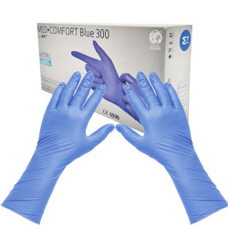Rękawiczki nitrylowe M niebieskie Ampri Blue 300 100sztuk