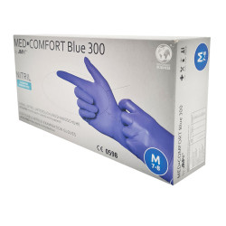 Rękawiczki nitrylowe M niebieskie Ampri Blue 300 100sztuk