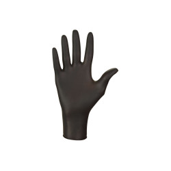 Rękawiczki nitrylowe XS czarne Mercator Nitrylex Black 100sztuk
